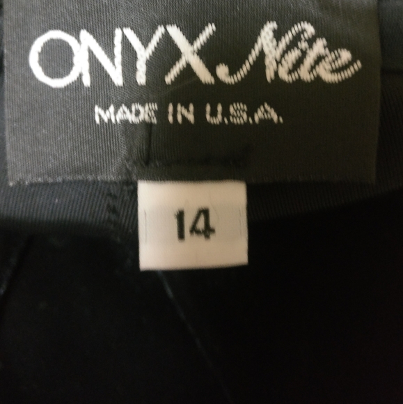 Onyx Nite Velvet Dress Size:14T - Picture 4 of 4